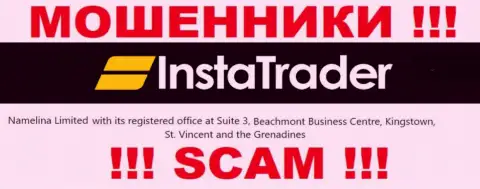 Будьте крайне внимательны - компания ИнстаТрейдер засела в офшоре по адресу Suite 3, ​Beachmont Business Centre, Kingstown, St. Vincent and the Grenadines и накалывает наивных людей