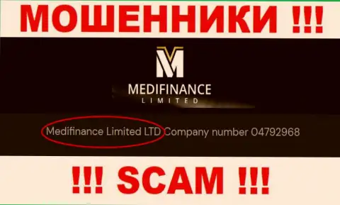 МедиФинансЛимитед Ком как будто бы руководит организация Medifinance Limited LTD