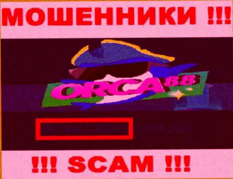 ORCA88 CASINO владеет конторой Орка 88 - это АФЕРИСТЫ !!!