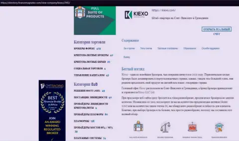 Публикация про Форекс брокерскую организацию Киексо Ком представлена на web-сайте директори финансмагнатес Ком