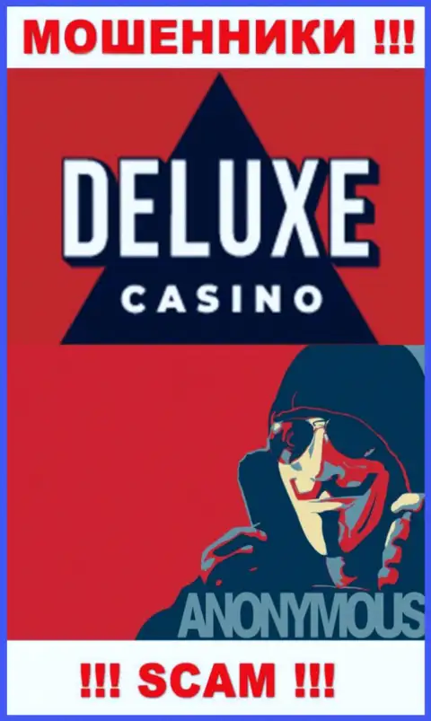 Инфы о прямом руководстве конторы Deluxe Casino найти не удалось - следовательно не советуем работать с этими интернет обманщиками
