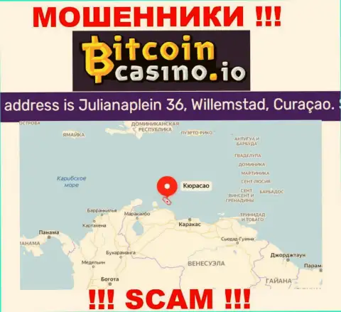 Будьте крайне осторожны - организация Bitcoin Casino засела в оффшоре по адресу: Julianaplein 36, Willemstad, Curacao и обманывает своих клиентов