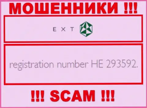 Регистрационный номер Экзанте - HE 293592 от воровства вложенных денег не спасет