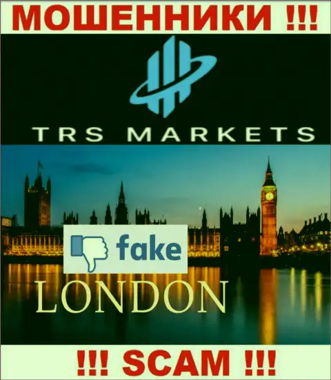 Не нужно доверять internet-мошенникам из TRS Markets - они предоставляют липовую инфу о юрисдикции