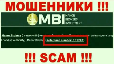 Хоть Manor Brokers Investment и показывают на сайте лицензию на осуществление деятельности, помните - они в любом случае ОБМАНЩИКИ !!!
