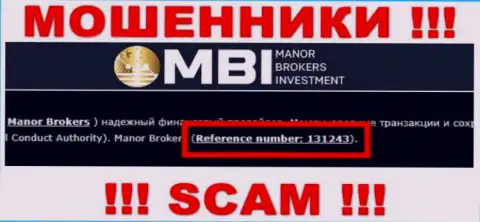 Хоть Manor Brokers Investment и показывают на сайте лицензию на осуществление деятельности, помните - они в любом случае ОБМАНЩИКИ !!!