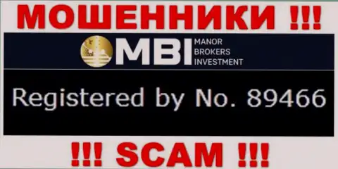 ManorBrokersInvestment - номер регистрации интернет мошенников - 89466