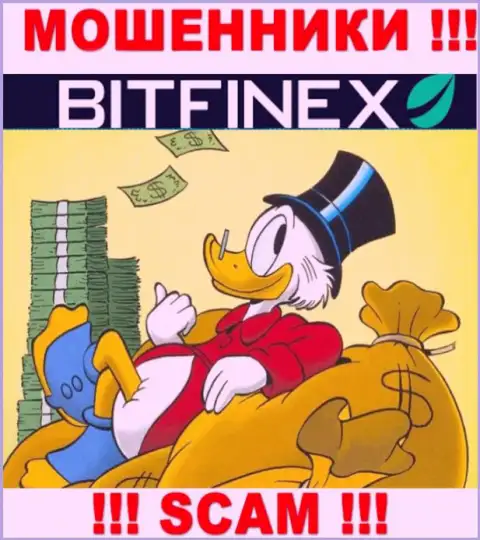 С компанией Bitfinex не сумеете заработать, затянут в свою компанию и сольют подчистую