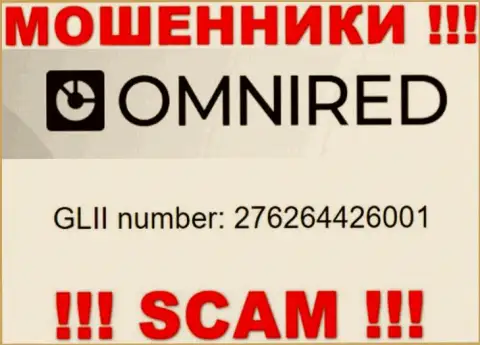 Регистрационный номер Omnired, который взят с их онлайн-сервиса - 276264426001