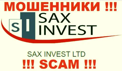 Сведения про юр. лицо интернет кидал Sax Invest - SAX INVEST LTD, не спасет Вас от их грязных лап