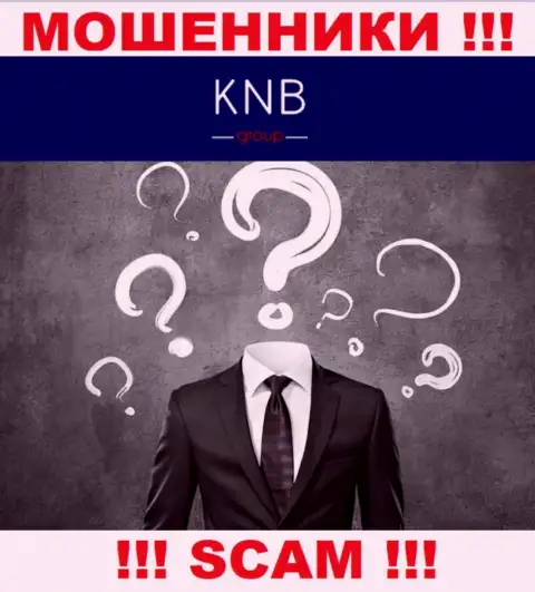Нет возможности выяснить, кто же является прямым руководством организации KNB Group Limited - однозначно ворюги