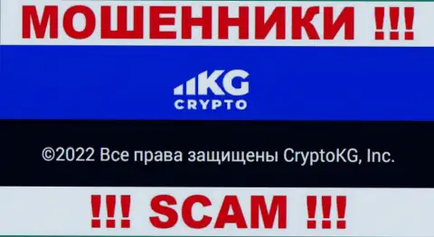 Crypto KG - юр. лицо internet-мошенников компания CryptoKG, Inc