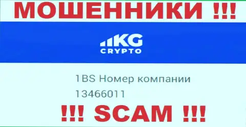 Номер регистрации компании CryptoKG, Inc, в которую сбережения рекомендуем не отправлять: 13466011