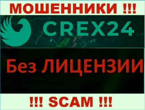 У ворюг Crex24 на сайте не размещен номер лицензии организации !!! Осторожнее