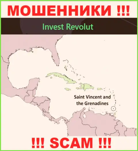 Invest Revolut находятся на территории - Кингстаун, Сент-Винсент и Гренадины, остерегайтесь совместной работы с ними