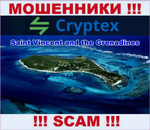 Из организации Cryptex Net финансовые средства вернуть нереально, они имеют оффшорную регистрацию - Сент-Винсент и Гренадины