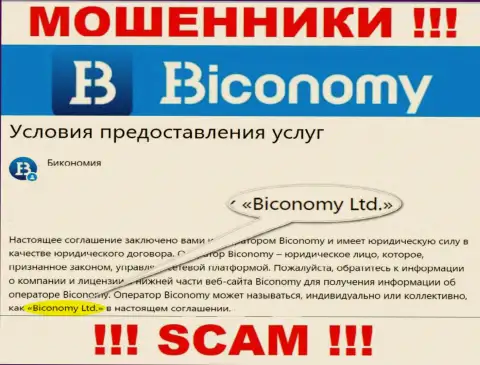 Юридическое лицо, владеющее мошенниками Biconomy - это Бикономи Лтд